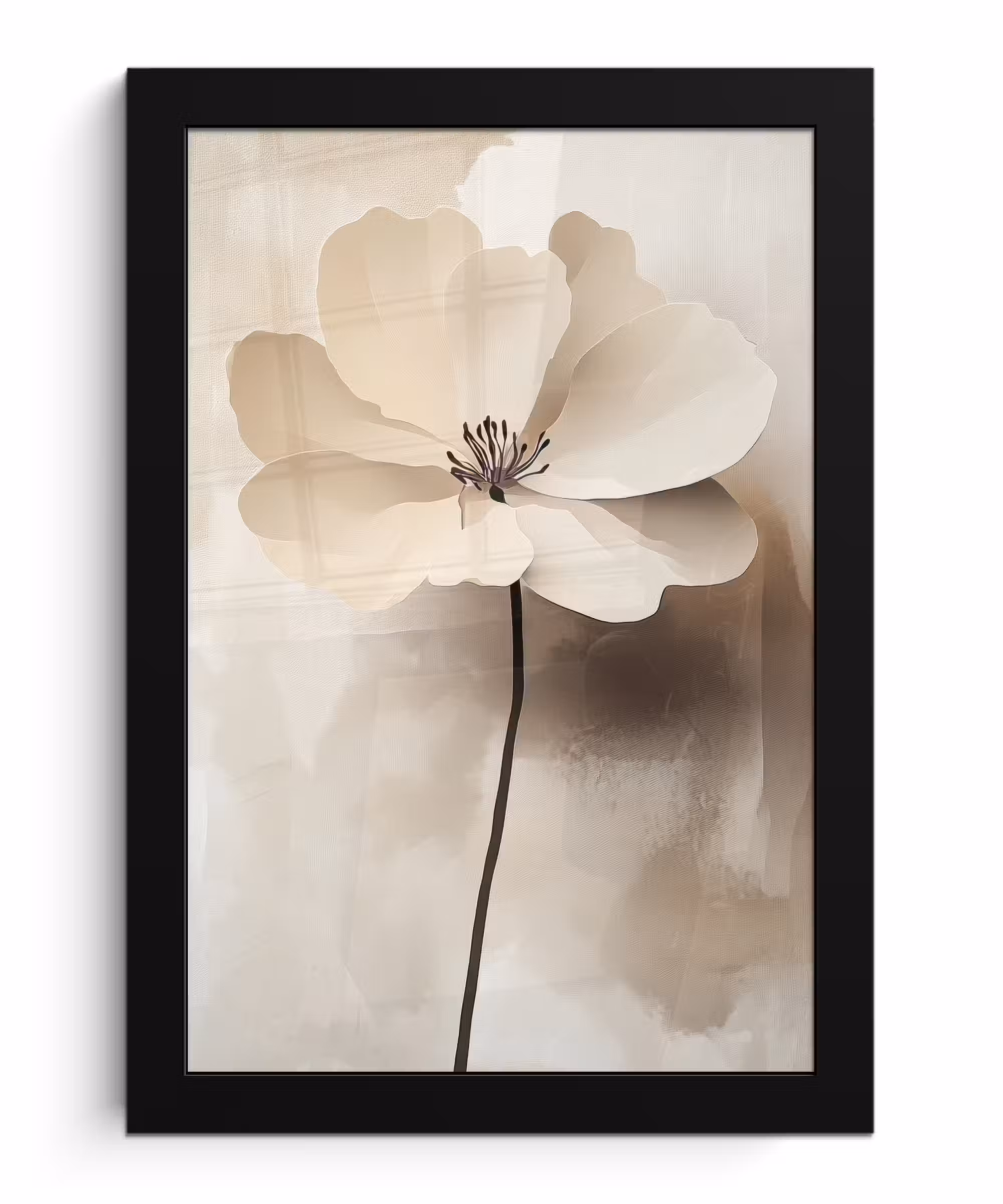 Bilder mit Rahmen - Blume - Beige - Farbe - Schatten