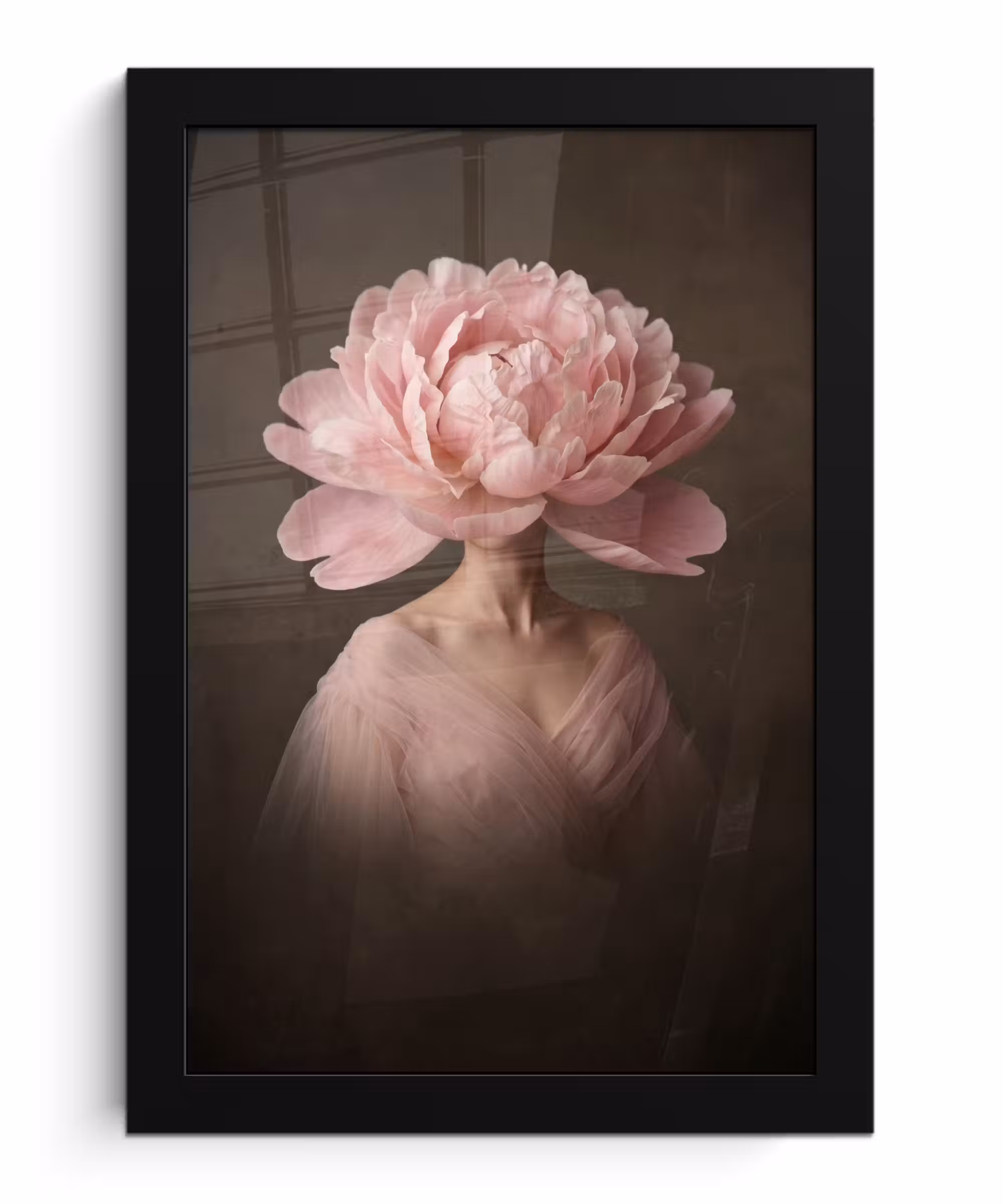 Bilder mit Rahmen - Gesicht - Rose - Rosa